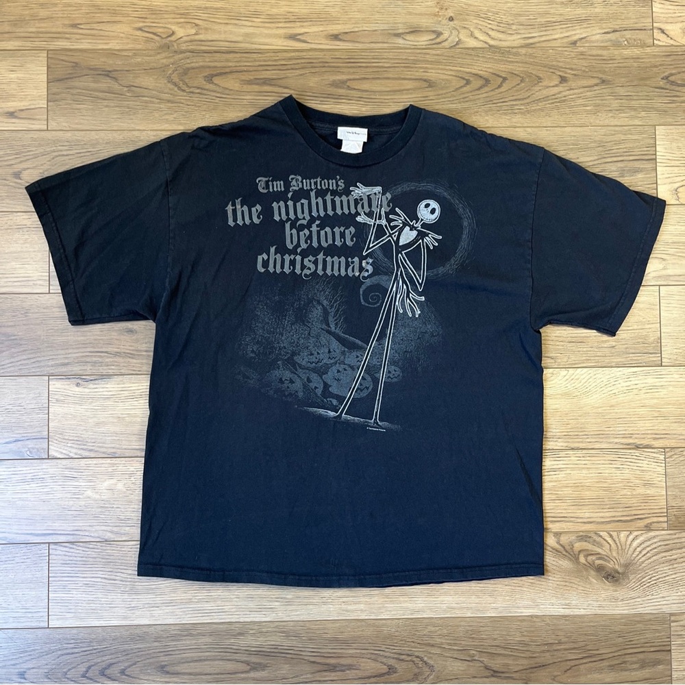 Vintage Nightmare Before Christmas Disney T Shirt Touchstone Pictures Black 2XL